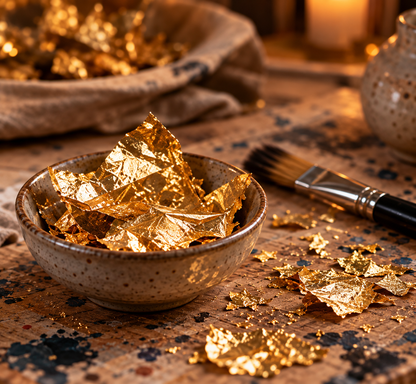 Paint & Coffee: Golden Moon: Acrylic Painting & Gilding Workshop | Nov 21 @ 11 AM